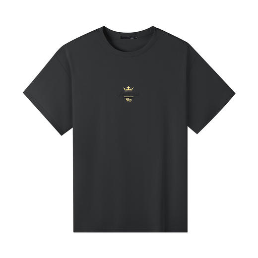 GXG男装【皇冠绣花】25夏季时尚字母刺绣轻薄透气男式纯棉短袖t恤K&C 商品图3