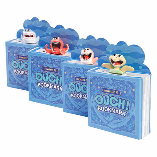 ouch书签丨海洋系列 立体书签 巨齿鲨鱼 / 丸子章鱼 / 洋流海龟 / 南极海豹 / 缅因龙虾 / 蓝火水母 商品图0