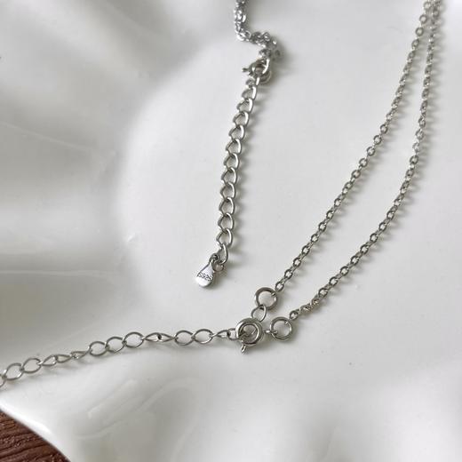 【CILK戴妃款耳钉项链三件套】珍珠温润有光泽自带贵气感 简约百搭 温婉优雅 商品图4