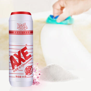 斧头牌（AXE）去污粉(鲜花香) 500g*6瓶  鲜花自然香  去污好帮手 /家庭清洁/纸品 /家庭环境清洁 /其它清洁用品 商品图1