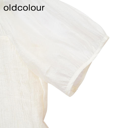 oldcolour商场同款春秋款圆领甜美时尚短袖连衣裙女DP25101719 商品图3