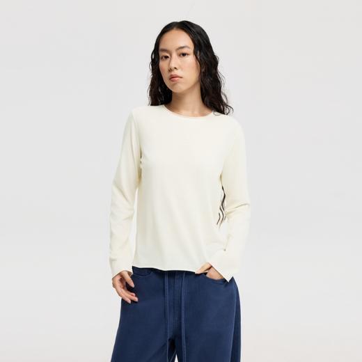 oneup亚麻散边合身长袖 商品图2