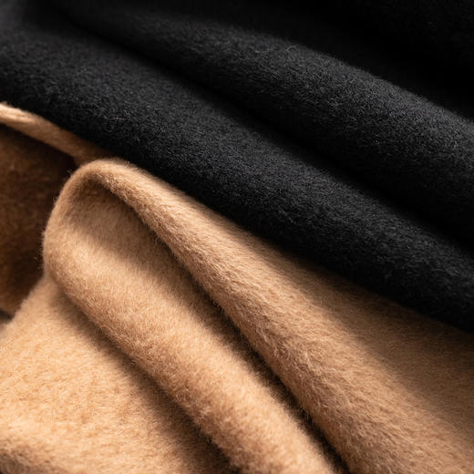 客户尾单，仅一批 100骆驼绒中款大翻领衣外套大衣女 商品图4