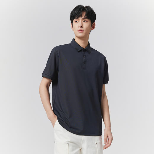GXG男装【含桑蚕丝&莫代尔】25夏季凉感透气男式翻领短袖POLO衫K&C 商品图5