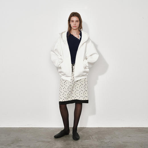 NUTH“凝聚空气”宽松大廓形连帽开衫卫衣女空气感oversize外套 商品图0