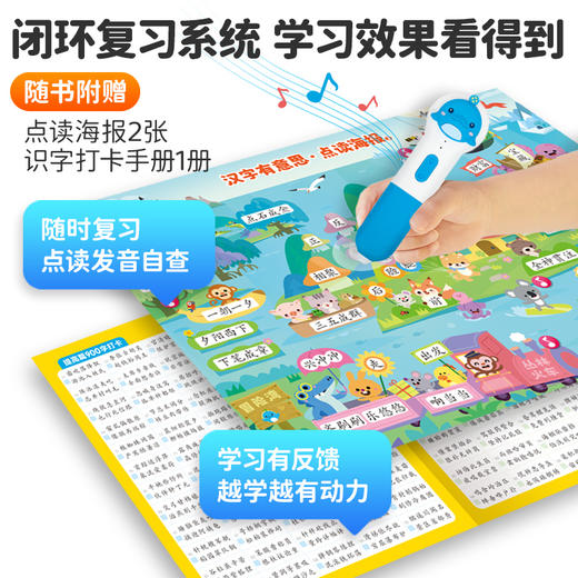 【点读版】豚小蒙学前识字2100：全3册（盒装）新书首发福利：下单盒装送一、二年级同步学习大卡一本！ 商品图4