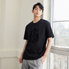 GXG男装【阶梯字母】夏季时尚立体印花男士圆领纯棉短袖t恤上衣K&C 商品缩略图1