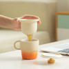 【为思礼】氤氲多彩陶瓷杯 办公室吸管杯 高颜值咖啡杯 女生伴手礼 家用茶水分离杯 奶油风陶瓷马克杯 商品缩略图12