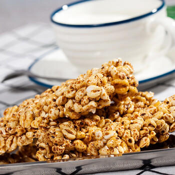 米老头 农夫小舍麦通芝麻味 粗粮膨化休闲零食四川特产 350g/袋 /休闲食品 /膨化食品 /米果卷 商品图0