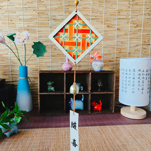 【DIY竹编风铃】手工材料包竹编铃铛挂饰创意暖场研学活动中秋 商品图0