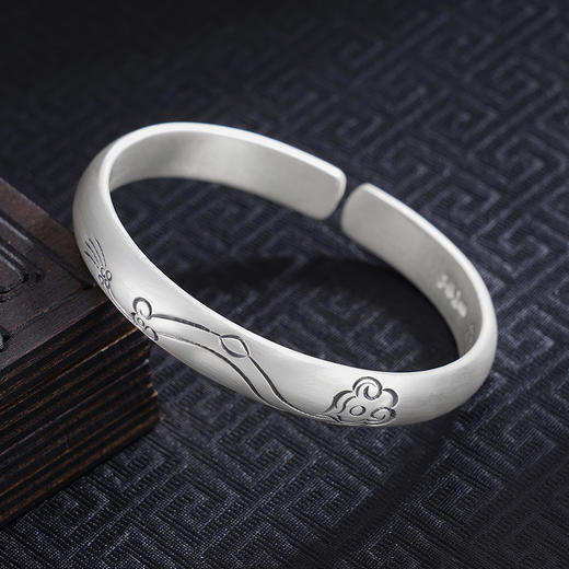 【如意之约】子佩集S999手工银手镯原创设计【55071207】2506 商品图1