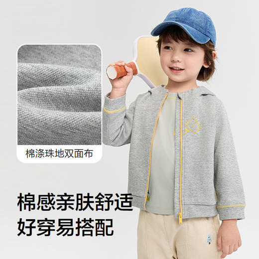巴拉巴拉balaOne宝宝外套男童女童连帽上衣2025新款秋装运动户外★ 商品图3
