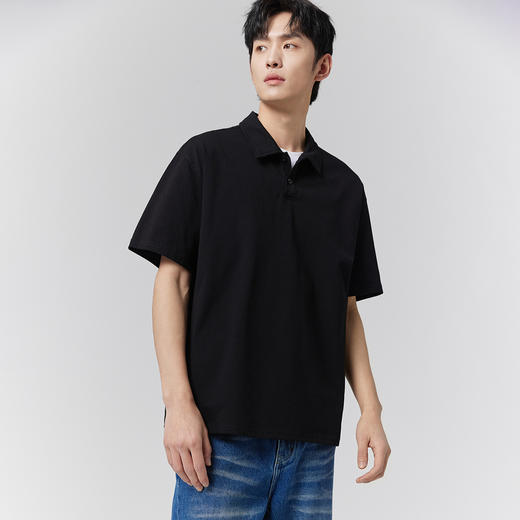 GXG男装【吸湿速干】25夏季凉感透气户外防紫外线宽松短袖男式POLO衫K&C 商品图1