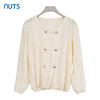 NUTS商场同款春秋季设计感小众气质圆领百搭短外套女4380536A1 商品缩略图0