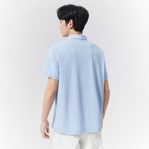 GXG男装【7A抗菌】25夏季时尚撞色条纹翻领休闲凉感短袖男式POLO衫K&C 商品图11