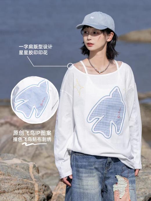 早乙女惠子saotome/STMTX13383/拼布刺绣T恤 商品图2