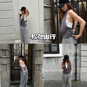 新品上身 | 荡领挂脖背心包适合夏天的！面料会呼吸🍃