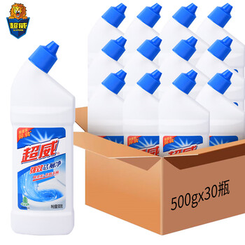 超威洁厕灵500g*30瓶 卫生间浴室马桶厕所洁厕剂洁厕液瓦解顽垢 /家庭清洁/纸品 /家庭环境清洁 /洁厕灵