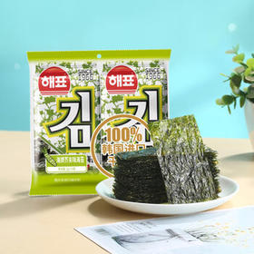 海牌菁品 韩国进口干紫菜 芥末味海苔2g*6包寿司儿童即食紫菜12g休闲零食 /休闲食品 /海味零食 /海苔
