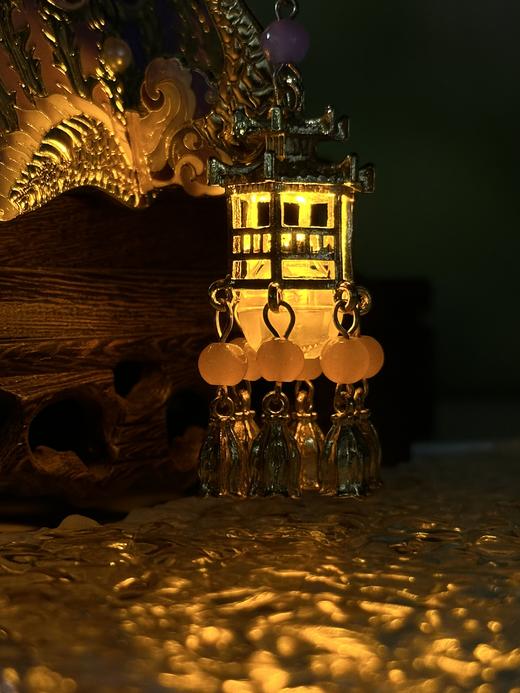 锤蝶鎏金银凤簪发光冰箱贴 商品图6