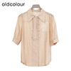 oldcolour商场同款夏季设计感时尚轻薄透气短袖衬衫女P23011173 商品缩略图0