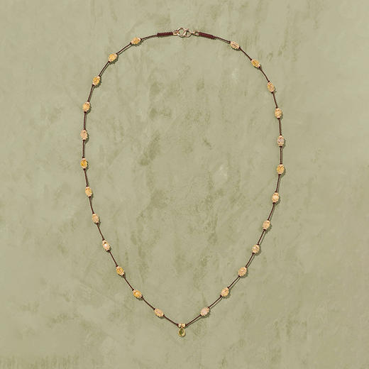 订购8周到｜Tityaravy-SRIPHALA-橄榄石 吊坠 宝石 长项链［法国设计师］ 商品图0