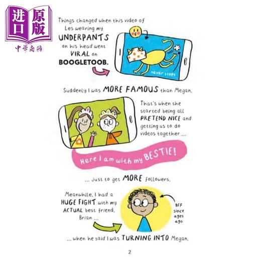 【中商原版】大冒险家妮娜2 Nina Peanut Mega Mystery Solver Book 2 英文原版 儿童漫画图画小说 幽默全彩画面 进口学乐童书 商品图3