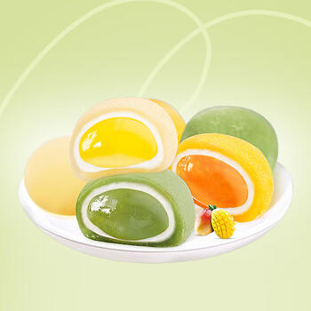 阿婆家的麻薯爆浆大福团子饼干糕点心雪媚娘汤圆休闲零食小吃12包330g /休闲食品 /中式糕点 /麻薯/大福/青团 商品图2