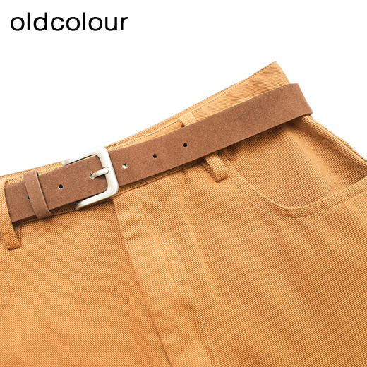 oldcolour商场同款春秋款纯色时尚气质A字半身裙女P380601A1 商品图2