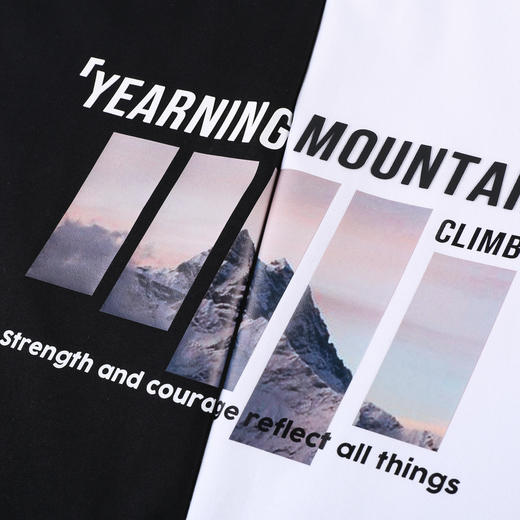 GXG男装【100%棉】夏季时尚字母印花男款圆领百搭短袖T恤潮K&C 商品图7