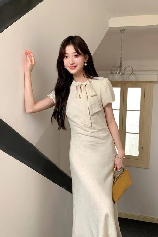 Stay2Weeks 法式系带腰间褶皱连衣裙 20879 商品图0