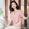 西子/【如梦令】28姆米非遗宋锦交织八达晕粉色双面穿上衣/SYTJ318 商品缩略图2