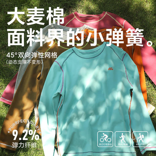 【大麦棉】【咕噜日记】童装儿童圆领T恤亲子装秋男女童休闲长袖内搭PQTX2501-PQTX2502 商品图2