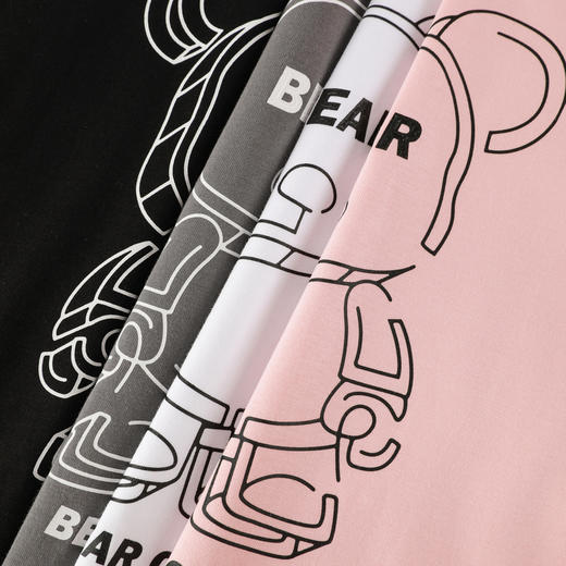 GXG男装【纯棉】夏季时尚卡通印花情侣款百搭圆领短袖T恤K&C 商品图8