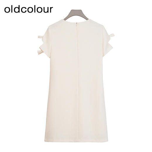 oldcolour商场同款夏款圆领时尚气质短袖连衣裙女GP21101772 商品图1