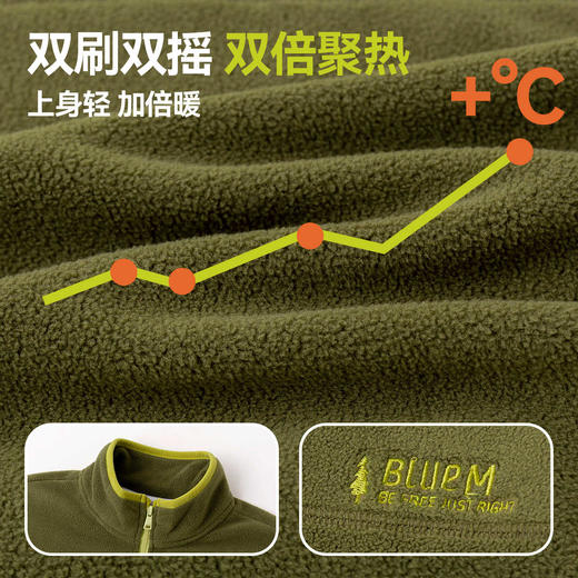 男童卫衣加绒秋装儿童半开襟上衣秋季中大童抓绒衣男孩摇粒绒衣服 商品图2