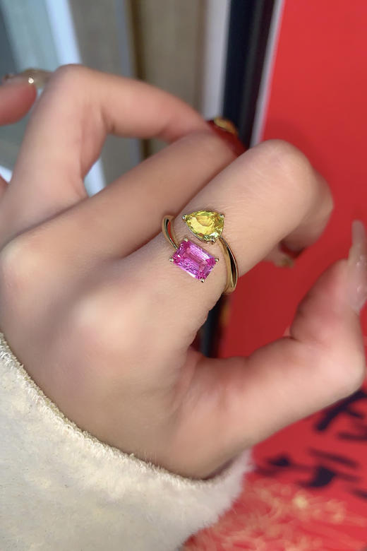 【梁小姐彩宝】18K金斯里兰卡蓝宝石双石款戒指1.95克拉（3-5天左右） 商品图4