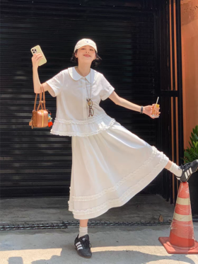 浮生八记/25A031/25A044/格纹衬衫半裙套装