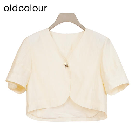 oldcolour商场同款夏季时尚气质优雅碎花连衣裙套装女Q231011A1 商品图4