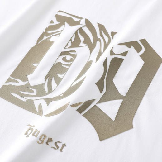 GXG男装【创意印花】夏季宽松百搭男士纯棉短袖T恤K&C 商品图4