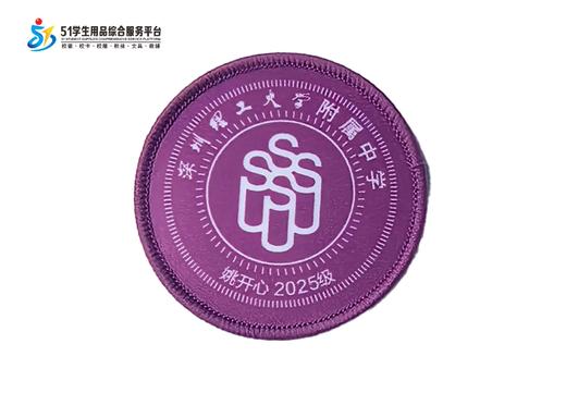 定制深圳理工大学附属实验高级中学包边校徽布标姓名贴缝制包邮51 商品图1