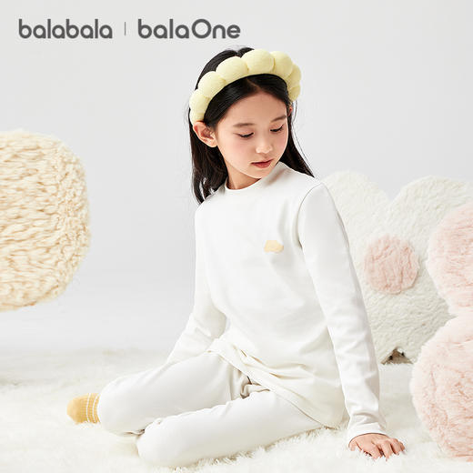 巴拉巴拉balaOne女童内衣套装儿童2件套新款童装2025秋冬绒绒棉萌 商品图2