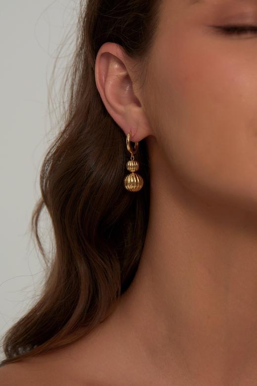 SOL DE VERANO Retiro丽池系列｜金芦耳环 商品图0