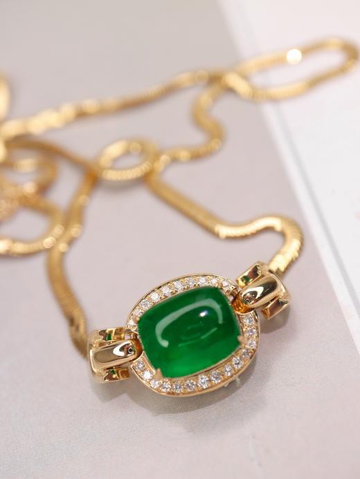 4.2ct素面祖母绿项链 商品图1