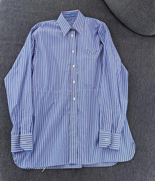 特价 女款条纹抽绳长袖衬衫裙020 商品图0