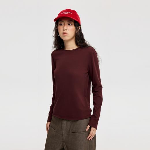 oneup亚麻散边合身长袖 商品图1