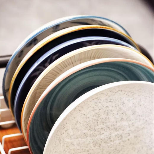 【Trees&wind油画艺术餐盘】 食品级釉下彩工艺 匠人手工打磨 商品图0