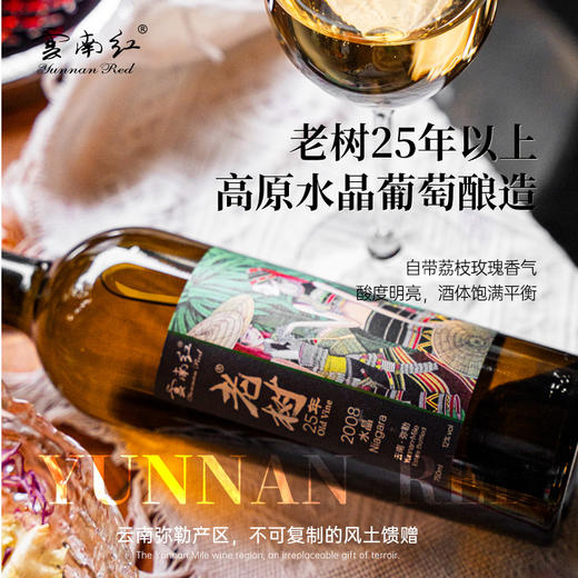 云南红酒庄老树25年12度750ml水晶干白葡萄酒弥勒酒庄 商品图3