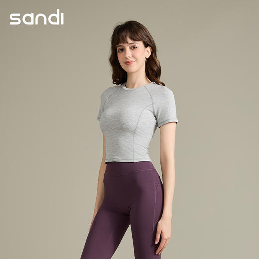 SL25007	sandi短袖不可插胸垫 商品图0