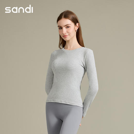 SL25013	sandi长袖不可插胸垫 商品图0